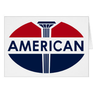 American Gas Station sign. Flat version