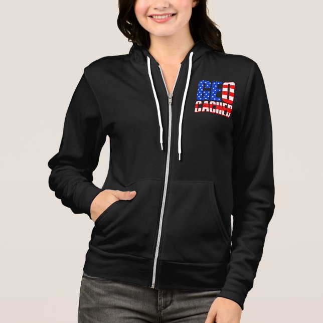 American Geocacher Hoodie (Front)
