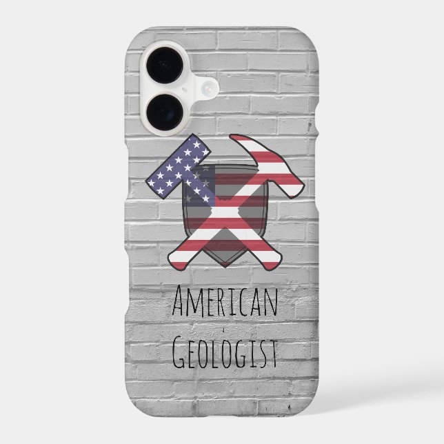 American Geologist Rock Hammer Shield (Back)