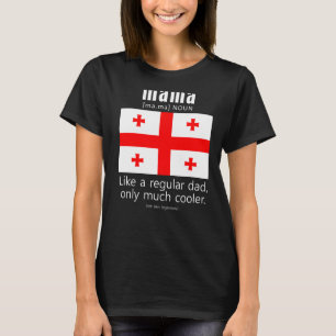 American Georgian Patriot Flag Fathers Day Georgia T-Shirt