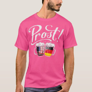 American German Flag Beer Prost Oktoberfest Gift F T-Shirt