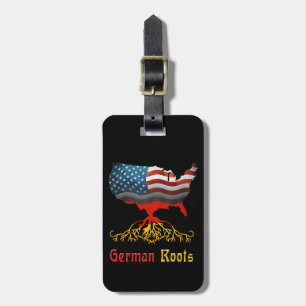 American German Roots Luggage Tag