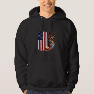American German Shepherd USA Vintage Sable Securit Hoodie