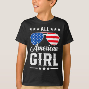 American Girl 4th Of July Funny Patriotic Usa Matc T-Shirt