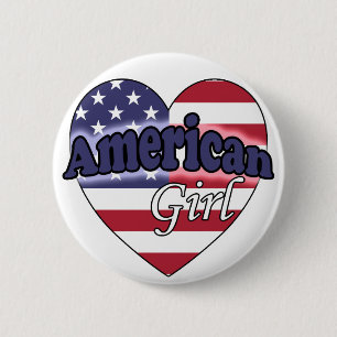 American Girl 6 Cm Round Badge