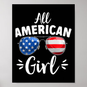American Girl Girls 4th Of July  Poster