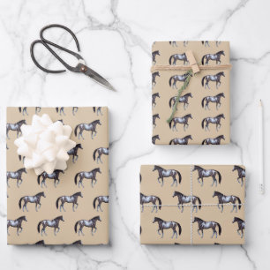 American Girl - Pferd, laufend -  Wrapping Paper Sheet
