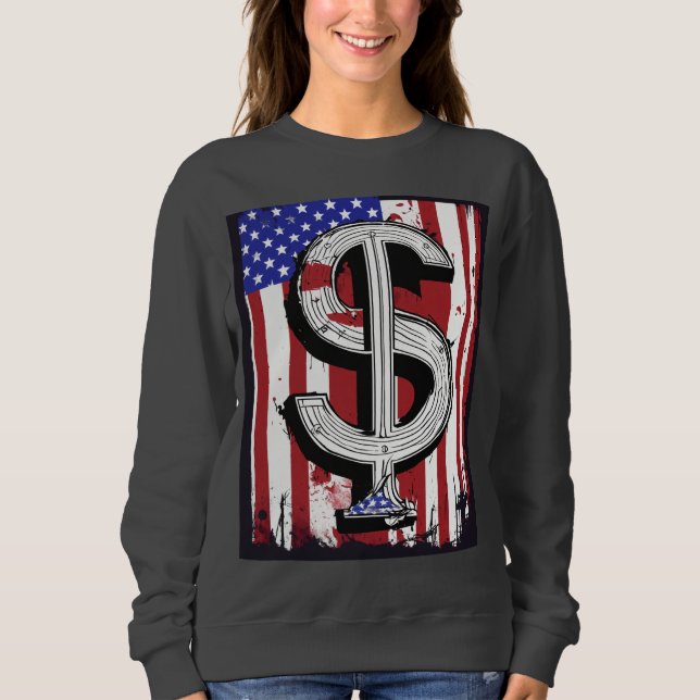 american Girls’ T-Shirt – Stylish & Patriotic Wear Sweatshirt (Front)