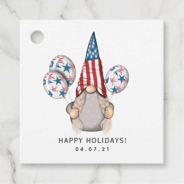 American Gnome Favour Tags (Front)