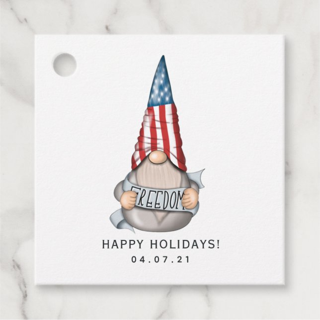 American Gnome Favour Tags (Front)