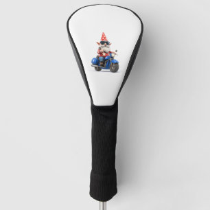 American Gnome Riding Motorcycle Golf Head Cover