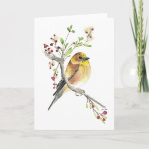 American Goldfinch Bird Card