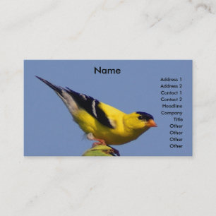 American Goldfinch Business Card