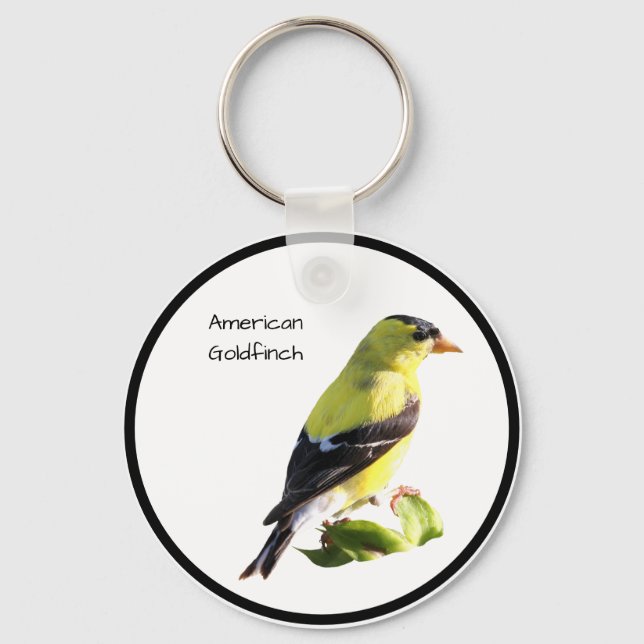 American Goldfinch Key Ring (Front)