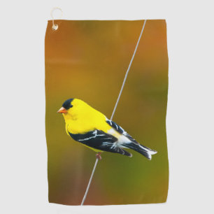 American Goldfinch - Original Photograph Golf Towel