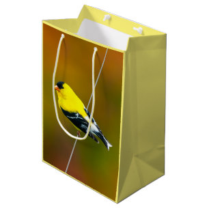 American Goldfinch - Original Photograph Medium Gift Bag