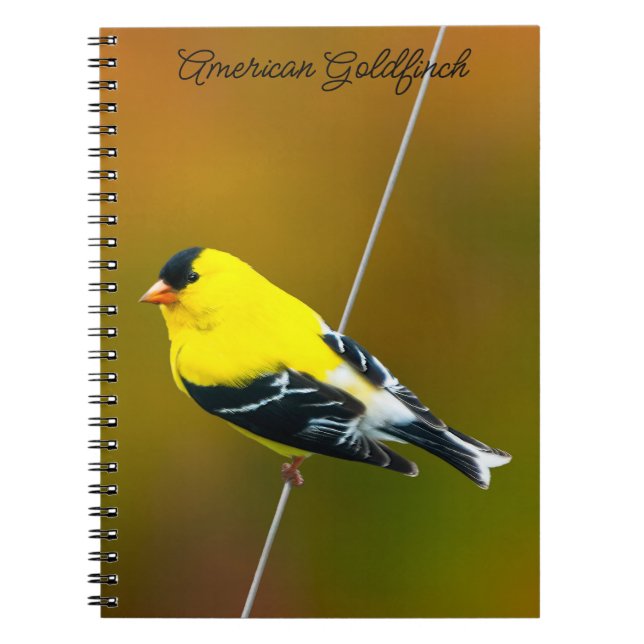 American Goldfinch - Original Photograph Notebook (Front)