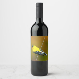 American Goldfinch - Original Photograph Wine Label
