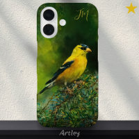 American Goldfinch Painting Custom Name