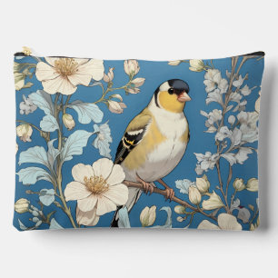 American Goldfinch William Morris Inspired Accessory Pouch