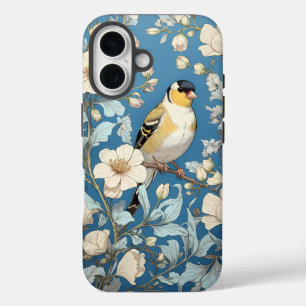 American Goldfinch William Morris Inspired iPhone 16 Case