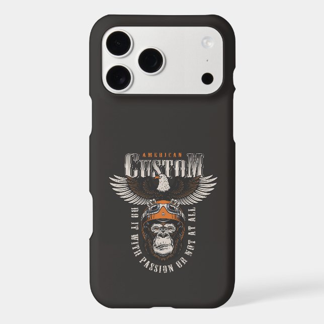 American Gorilla Motorcycle Vintage Biker Eagle (Back)