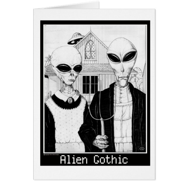 American Gothic, Alien Portraits, Aliens (Front)