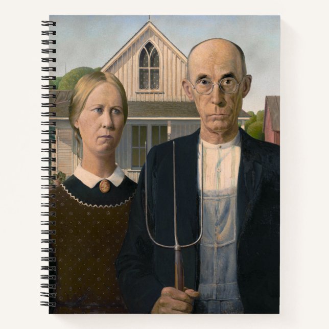 American Gothic: Country Life Poor Rural Farmer Notebook (Front)