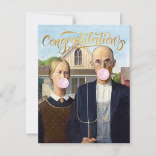 American Gothic Grant Wood Congratulations