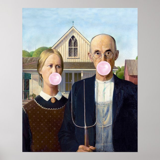 American Gothic Grant Wood   Poster (Front)