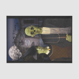American Gothic Halloween Haunted House Tissue Paper