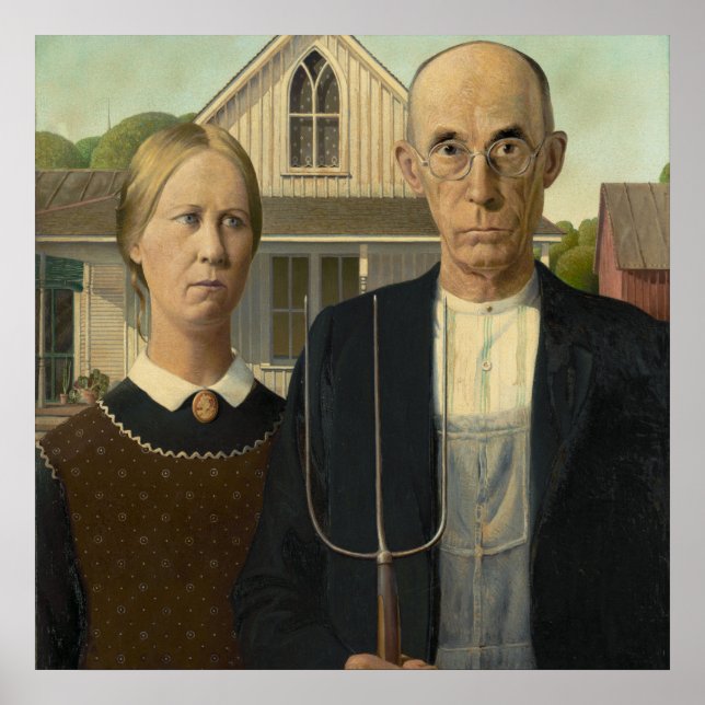 American Gothic Painting Poster (Front)