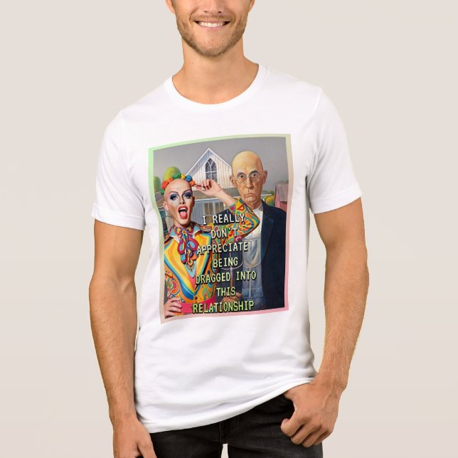 AMERICAN GOTHIC REVISITED Tri-Blend SHIRT (Front)