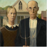 American Gothic Standing Photo Sculpture<br><div class="desc">American Gothic by Grant Wood.</div>