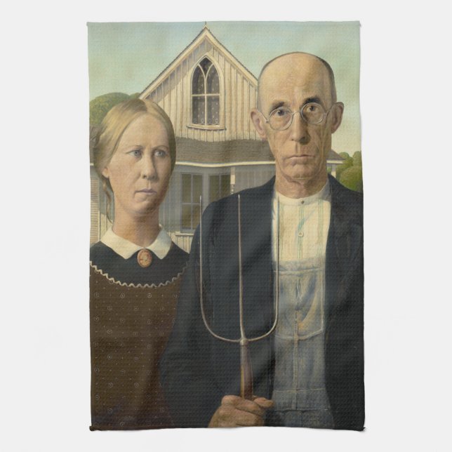 American Gothic Tea Towel (Vertical)