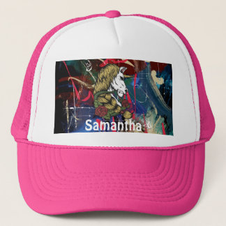 AMERICAN GRAFFITTI WARRIOR Personalised Unicorn  Trucker Hat