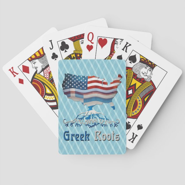 American Greek Roots Playing Cards (Back)