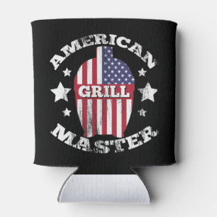 AMERICAN GRILL MASTER - KAMADO USA FLAG CAN COOLER
