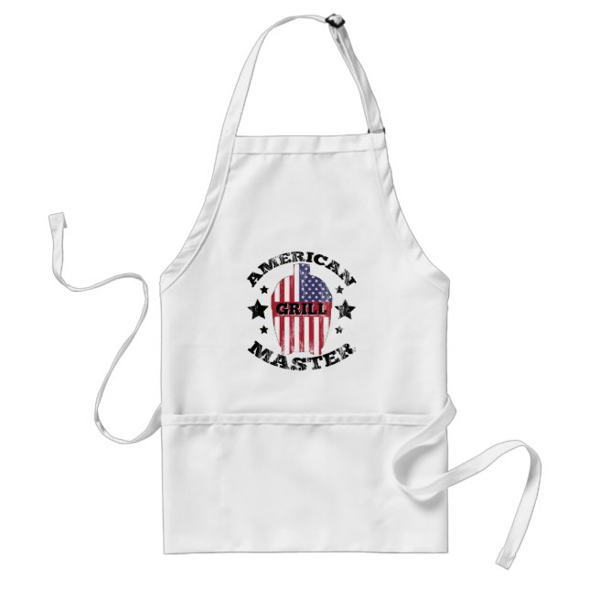 AMERICAN GRILL MASTER - KAMADO USA FLAG STANDARD APRON (Front)