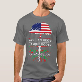 American Grown Basque Roots  Basque   T-Shirt