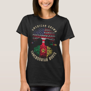 American Grown Cameroonian Roots Cameroon Flag T-Shirt