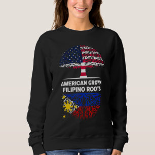 American Grown Filipino Roots USA Philippines Ance Sweatshirt