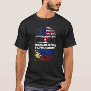 American Grown Filipino Roots USA Philippines Ance T-Shirt