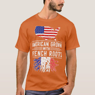 American Grown French Roots Pride France T-Shirt