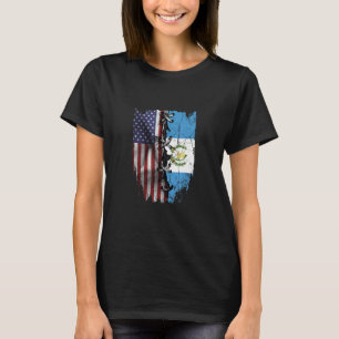 American Grown Guatemalan Roots USA Guatemala Flag T-Shirt