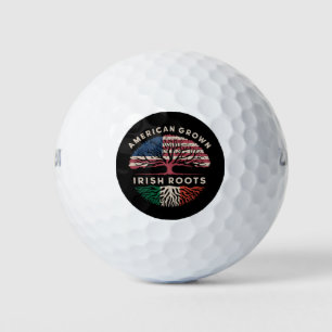 American Grown Irish Roots St Patrick's Day Golf Balls