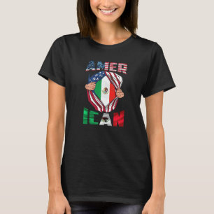 American Grown Mexican Roots Half Mexican Half Ame T-Shirt