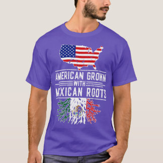 American Grown Mexican Roots Pride Mexico T-Shirt