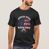 American Grown Mexican Roots USA Mexico Flag Herit