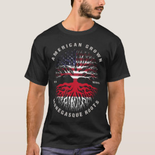 American Grown Monegasque Roots Monaco Flag T-Shirt